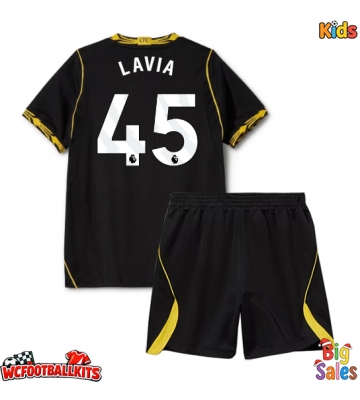 Chelsea Romeo Lavia #45 Replica Away Stadium Kit for Kids 2026-27 Short Sleeve (+ pants)